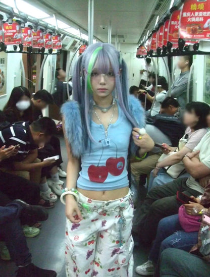 Cherry Cropped Shirt