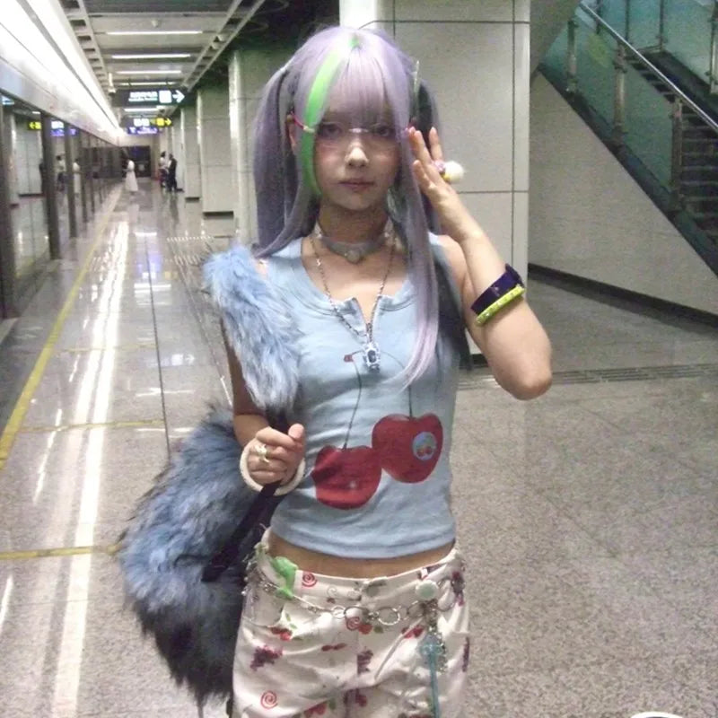 Cherry Cropped Shirt