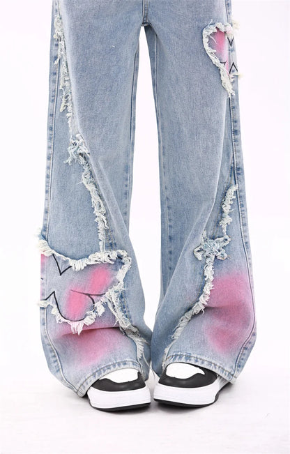 Pink Butterfly Jeans