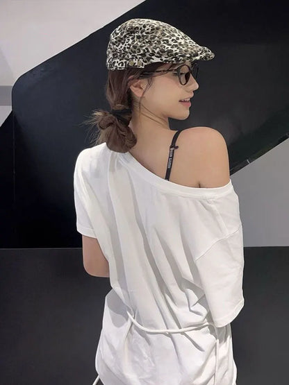 Off-Shoulder Vintage Shirt