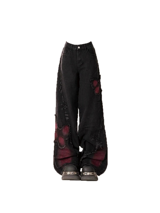 Grunge Butterfly Jeans